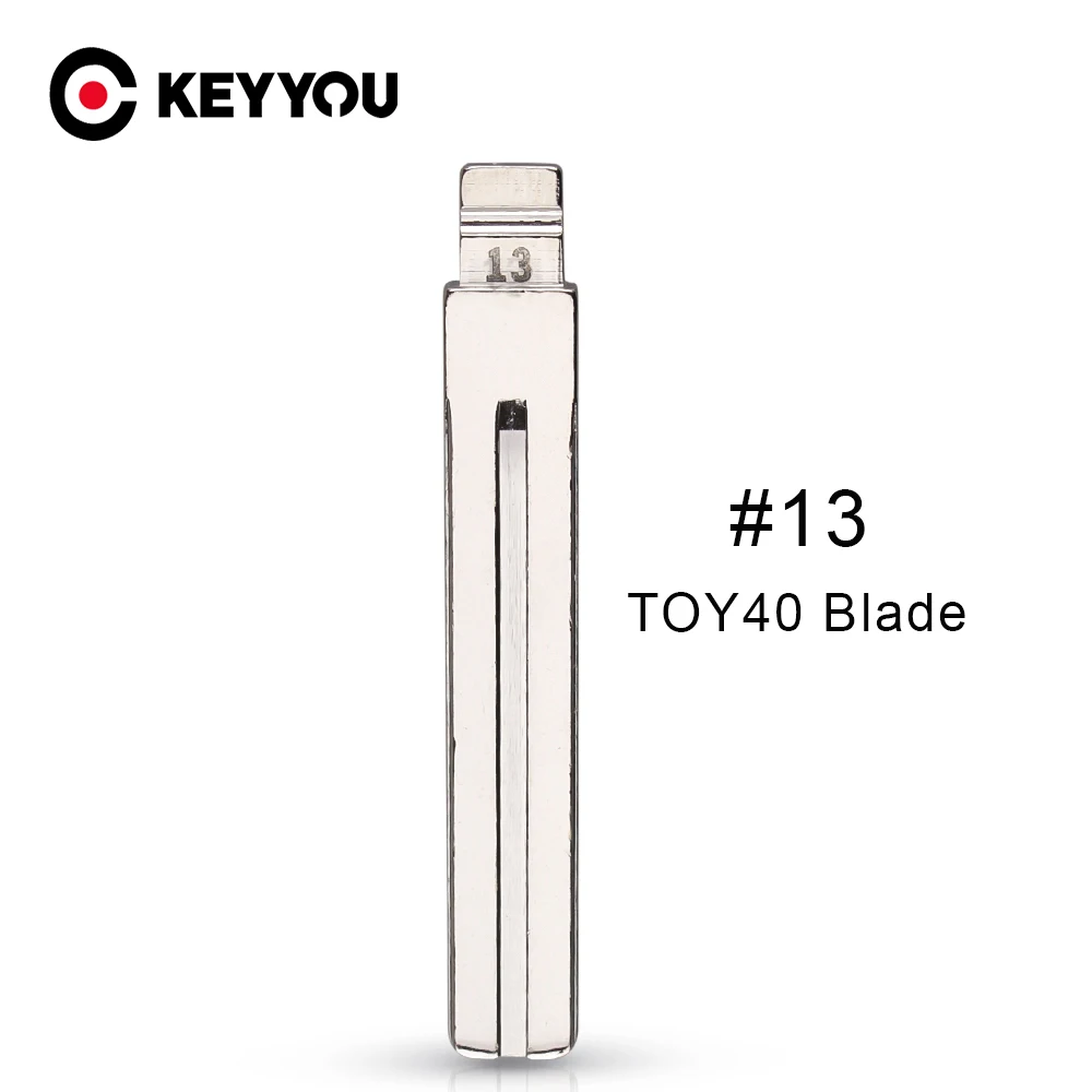 

KEYYOU 10X 20X Type #13 Metal Blank Flip KD Remote Key BladeFor Hyundai IX35 For Toyota Crown For Lexus Uncut TOY40/TOY48 Blade