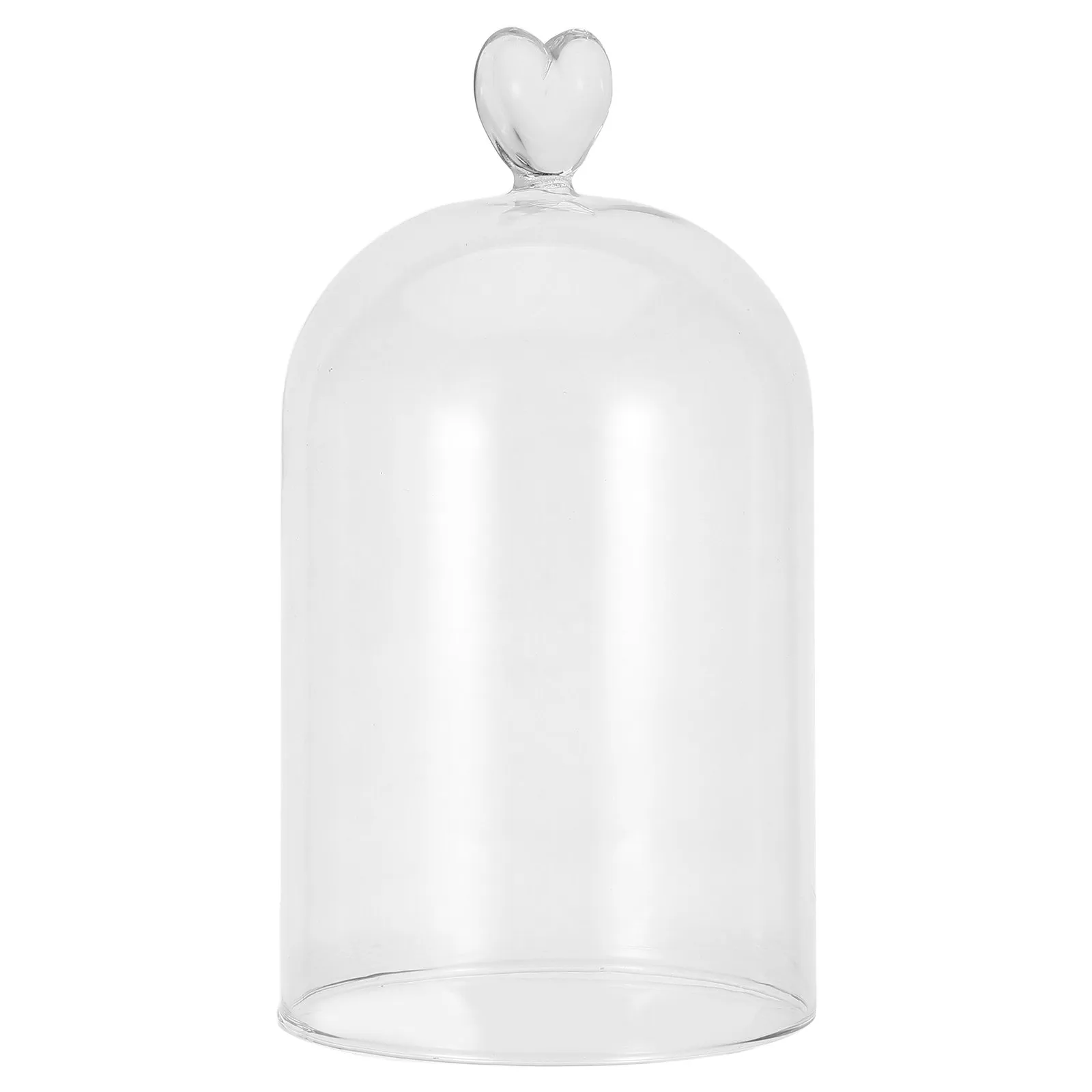 Glass Cloche Transparent Preserved Rose Cover For Preserved Flower Display Christmas Display Eternal Dome 3X4 Inches