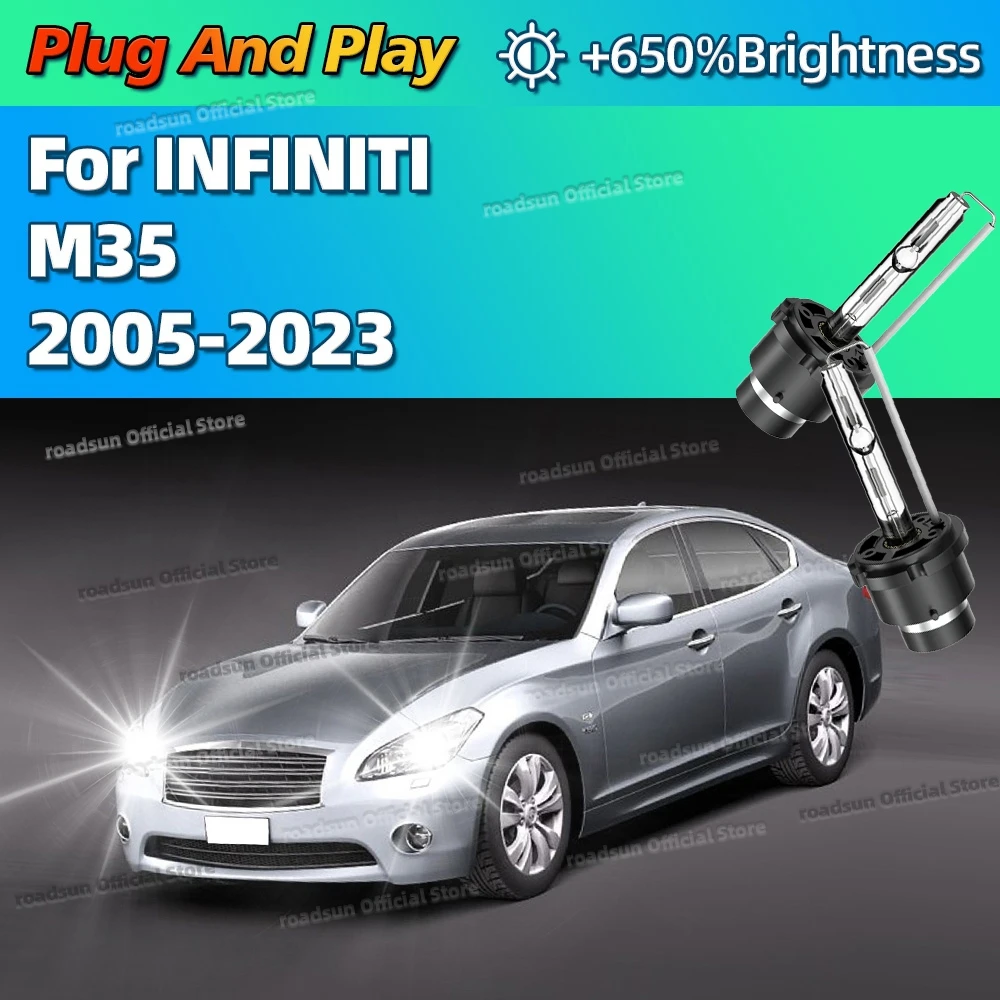 

Ксеноновые 35 Вт 6000 К белые автомобильные HID фары заменяют лампы D2S для INFINITI M35 2005-2023 2011 2012 2013 2014 2015 2016 2017