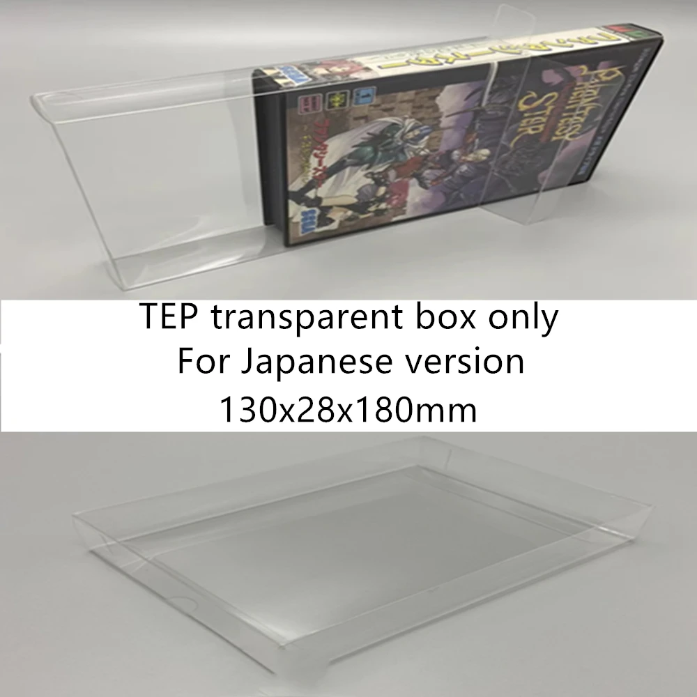 Collection Display Box For Sega MD Game Storage Transparent Boxes TEP Shell Clear Collect Case