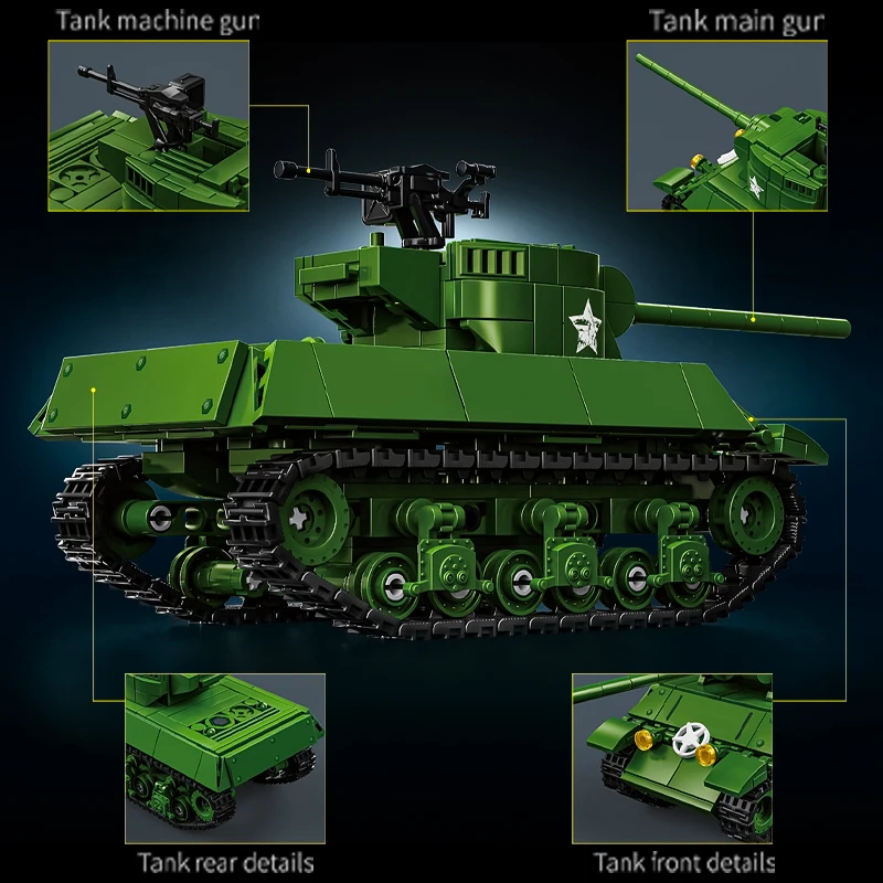 The M36 tank destroyer assembly building tactical military vehicle toy M36 
