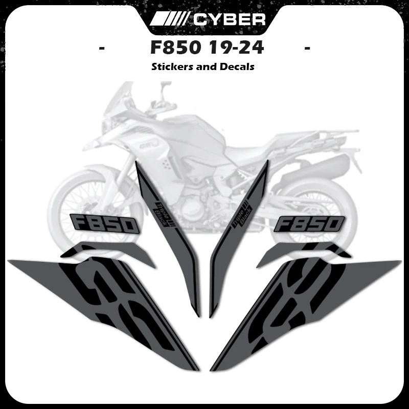 

For BMW F850GS Triple Black Adventure 40 Year Decals 2019-2024 Motorcycle Fairing Shell Fuel Tank Front Sticker Decal