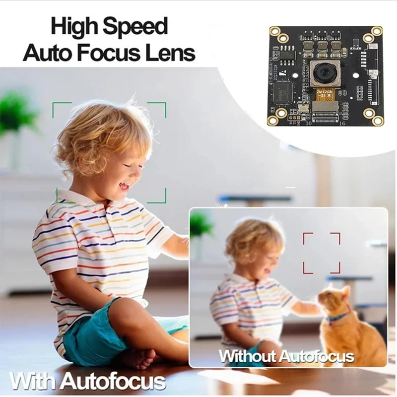 4K 12MP IMX362 Cmos USB2.0 Camera Module PDAF AF Auto Focus 15fps Webcam No Distortion UVC Free Drive Face Recognition-A55K