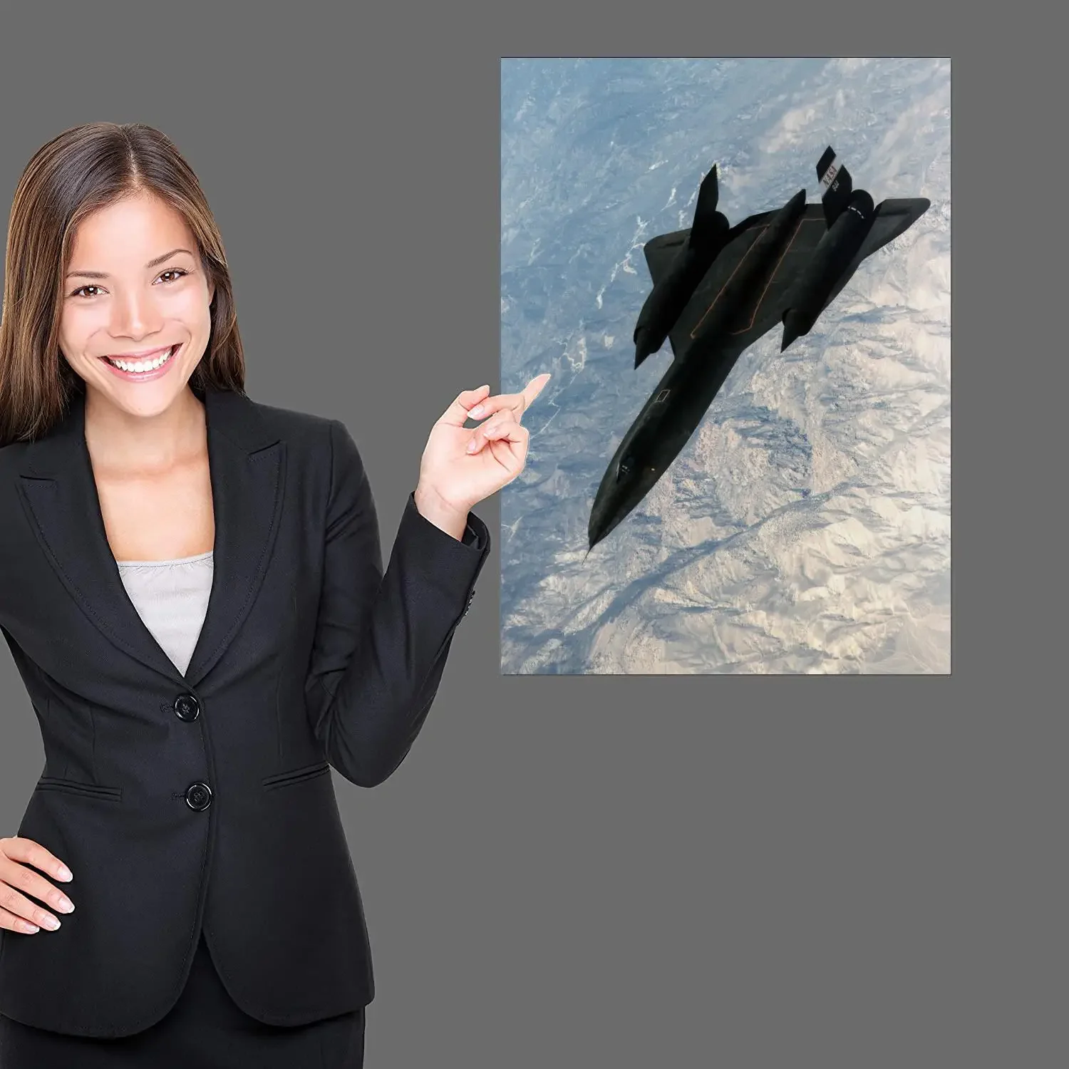 sr71 blackbird Poster Prints Wall Art Canvas Painting Poster For Modern Family Living Room Home Decor - view 2