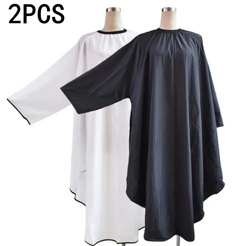 

1/2PCS Professional 145*165cm Black Long Sleeve Hair Cutting Cape Haircut Apron Salon Hairdressing Cloth Gown Wrap Barbershop