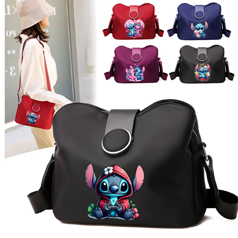 

Сумка через плечо со стежком, милая мультяшная аниме, нейлоновая тканевая сумка на плечо, женские осенне-зимние модные карманные подарки, Лидер продаж