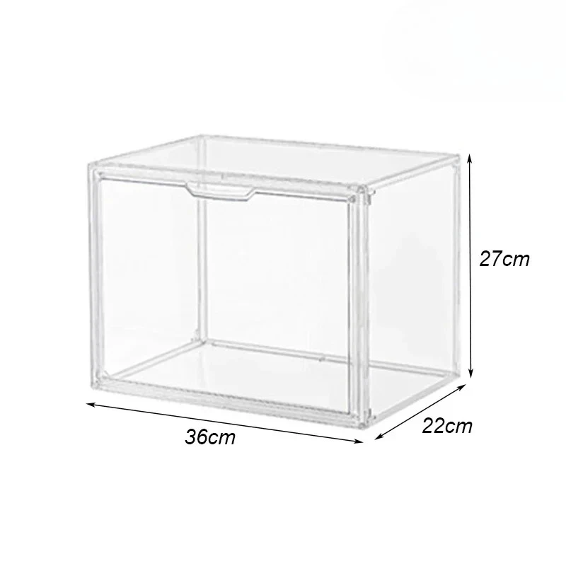 Super Big Transparent Storage Box Blind Box Showcase for Fingures Organizes Acrylic Box Helmet Book Showcase Display Dustproof