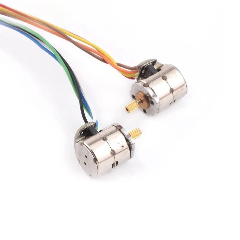 8Mm micro stepper motor pair, with teeth, two-phase four-wire stepper motor, small 2-phase 4-wire stepper motor