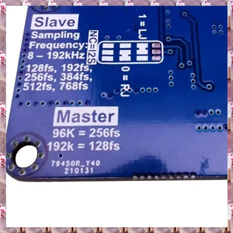 2025 Dlhifi I2S ADC Hifi Audio Acquisition Card Module WM8782S Master Slave Mode Development Board 24BIT 192K 96K 48K Blue 1 PCS