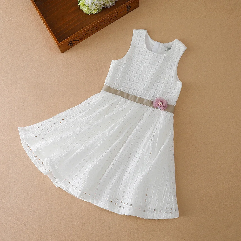 

Summer Sleeveless Cotton Clothing Children's Princess Dresses Kids Casual Clothes Baby Girls Dresses 2025