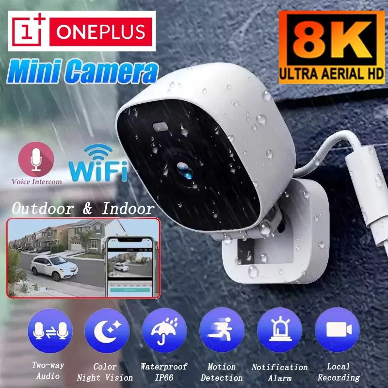 

Oneplus Smart WiFi Mini Camera IP/AP Remote Monitor 2-Way Audio Motion Detection Camcorder Home Baby Pet Security HD Camera Hot