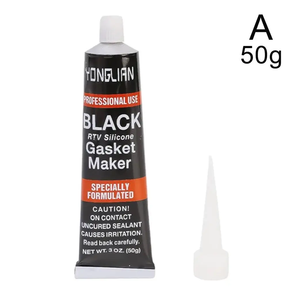 RTV Silicone Instant Gasket Maker Black Hi Temperature Sealants Engine Sealer Resistant Liquid Black Oil Sealant Gasket F3G0