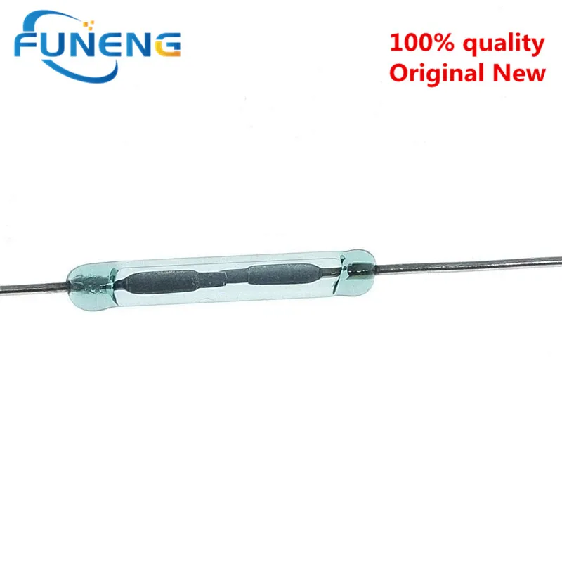 Interruptores de indução magnética, interruptor MKA14103 Reed, normalmente aberto, ouro, prata, 2x14mm, Mka-14103, 10Pcs