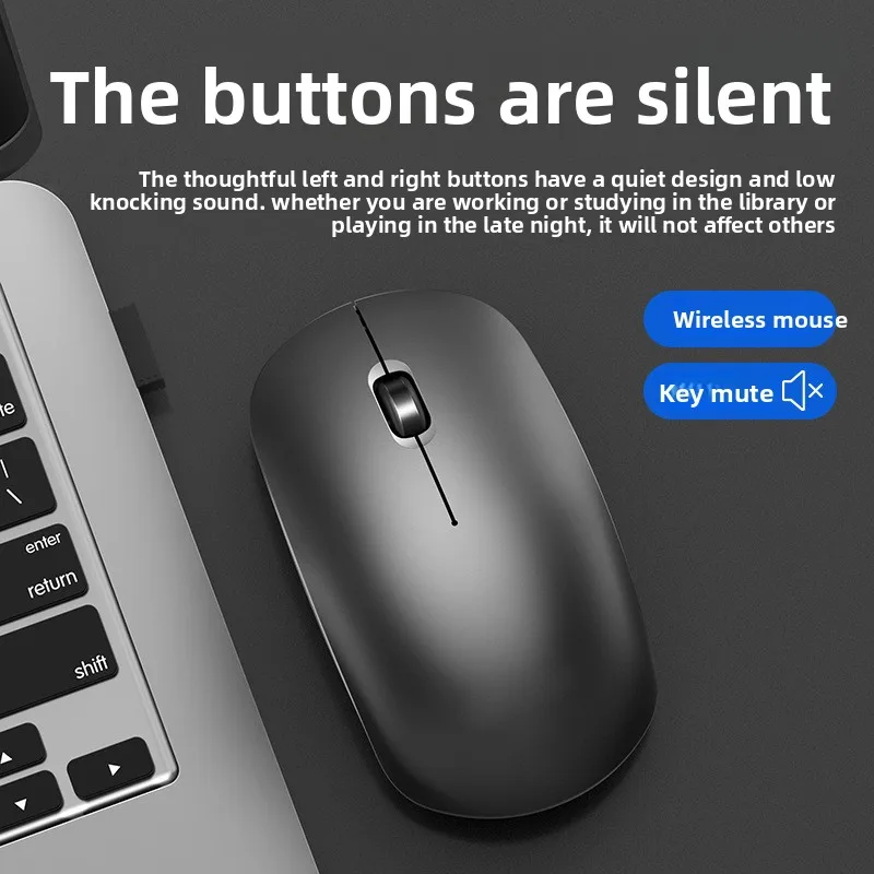 2.4G Wireless Silent Bluetooth Mouse Laptop Computer Office Business E-sports