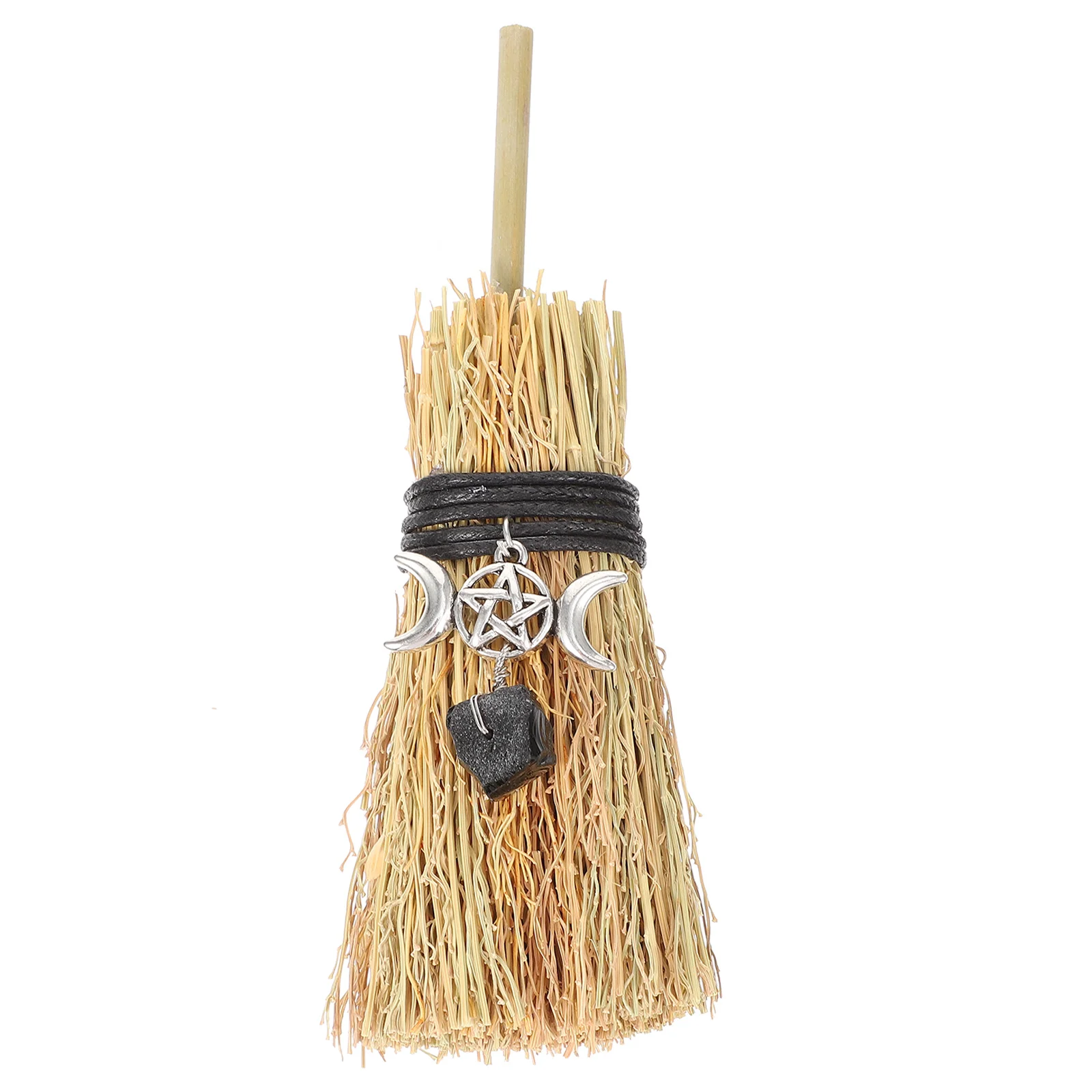 

Mini Broom Props Premium Material Safe Long Term Use Halloween Costume Party Supply Small Witch Photo Prop Wood Decor