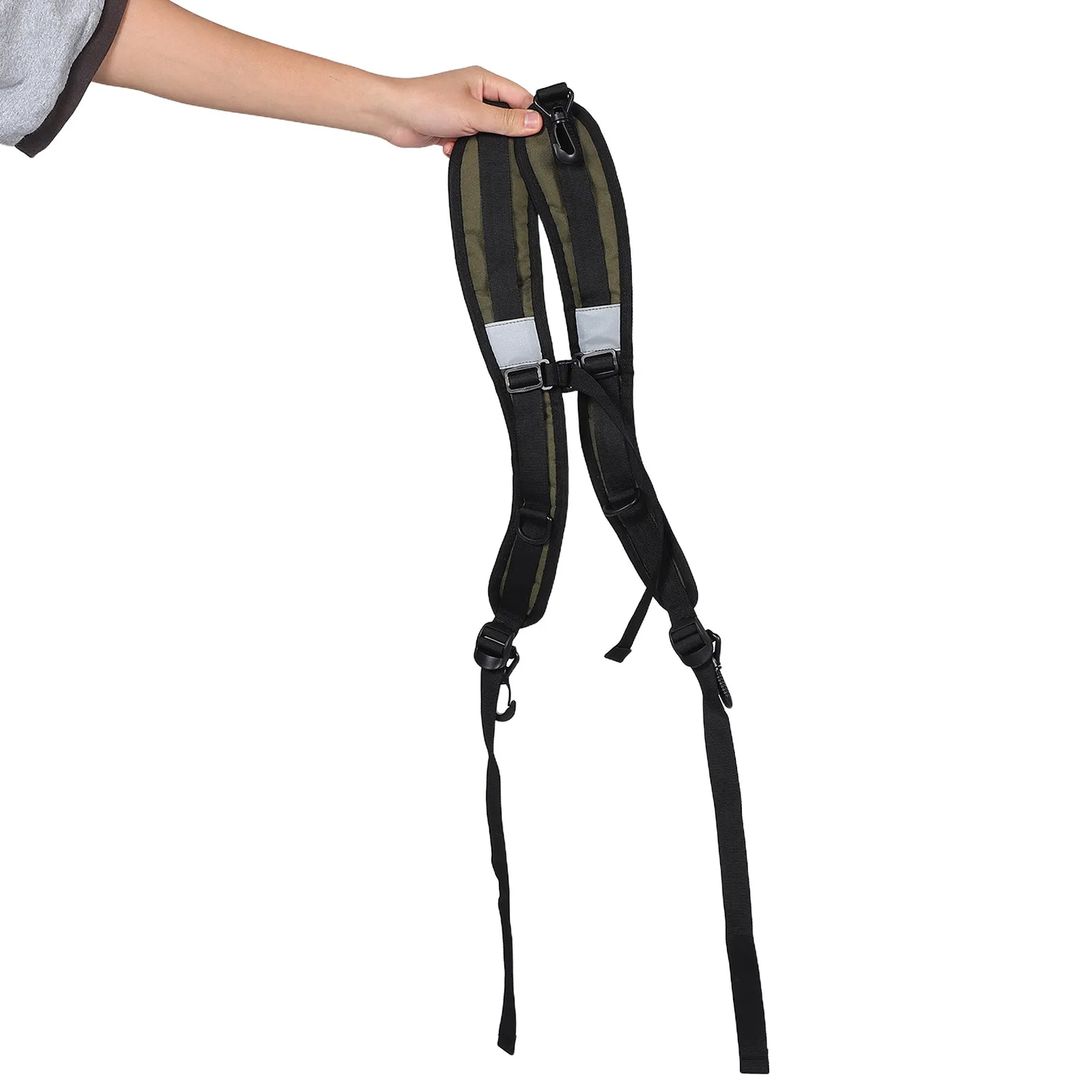 

Quick Release Adjustable Shoulder Strap Padded Thick Cushion Shock Absorbing Backpack Strap Replacement for Hiking Jogging