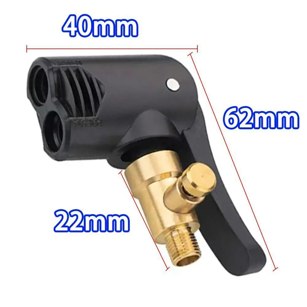 Dual Head Tire Valve Chuck Adapter Copper Air Compressor Connector For Car Motorcycle Bike Inflator Pump Fitting