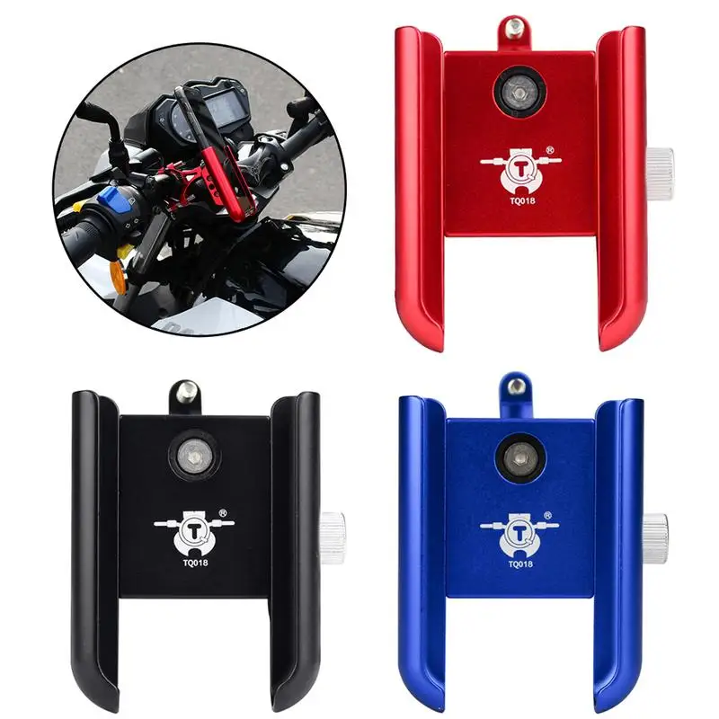 

Metal Motorcycle Bike Phone Holder Aluminum Alloy Anti-slip Bracket GPS Clip Universal Bicycle Phone Stand For All Smartphones