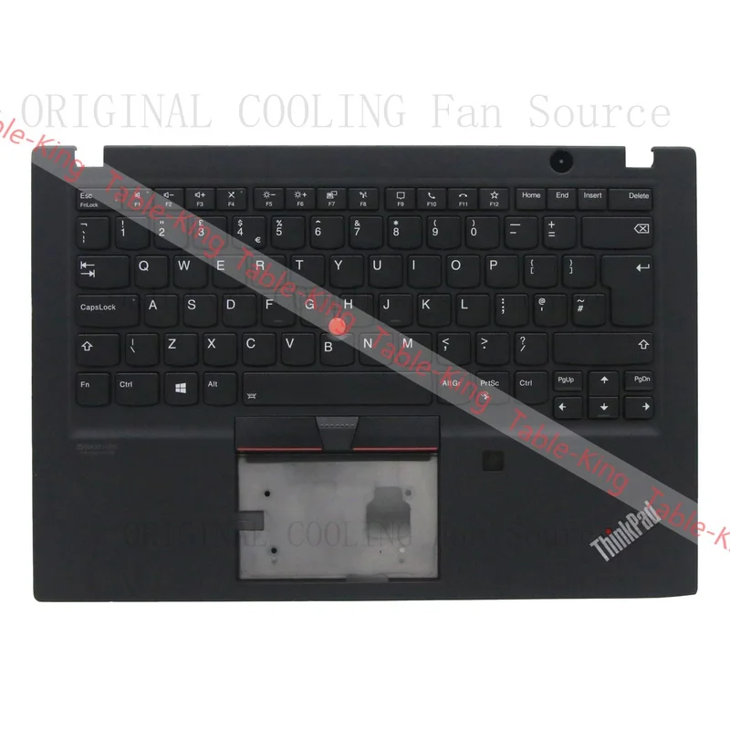 R+  UK Backlit Palmrest Keyboard Fingerprint for Lenovo Thinkpad T1