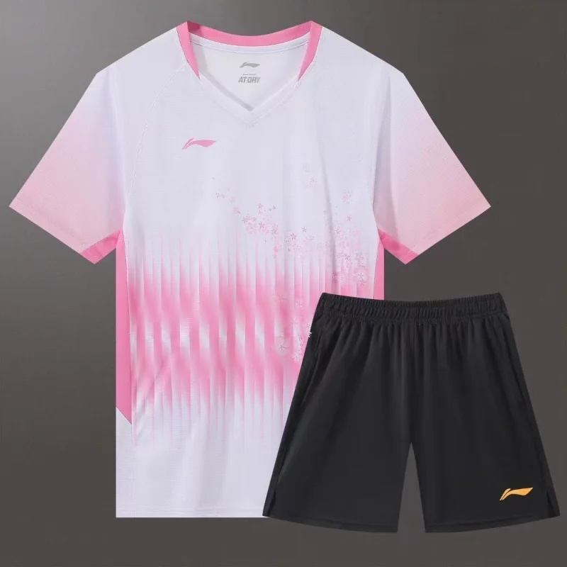 2026 New High-quality Badminton Table Tennis Sportswear Short-sleeved Tops Competition Wear T-shirt Breathable Sweat-absorbent
