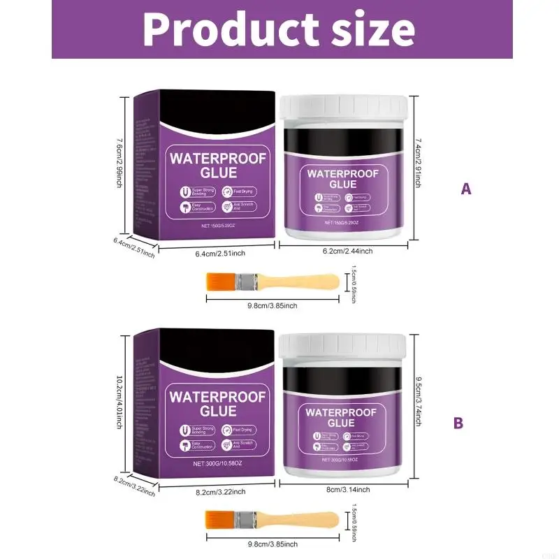 

C90C 300g Waterproof Adhesive Practical Roof Sealant Waterproof Coating Agent