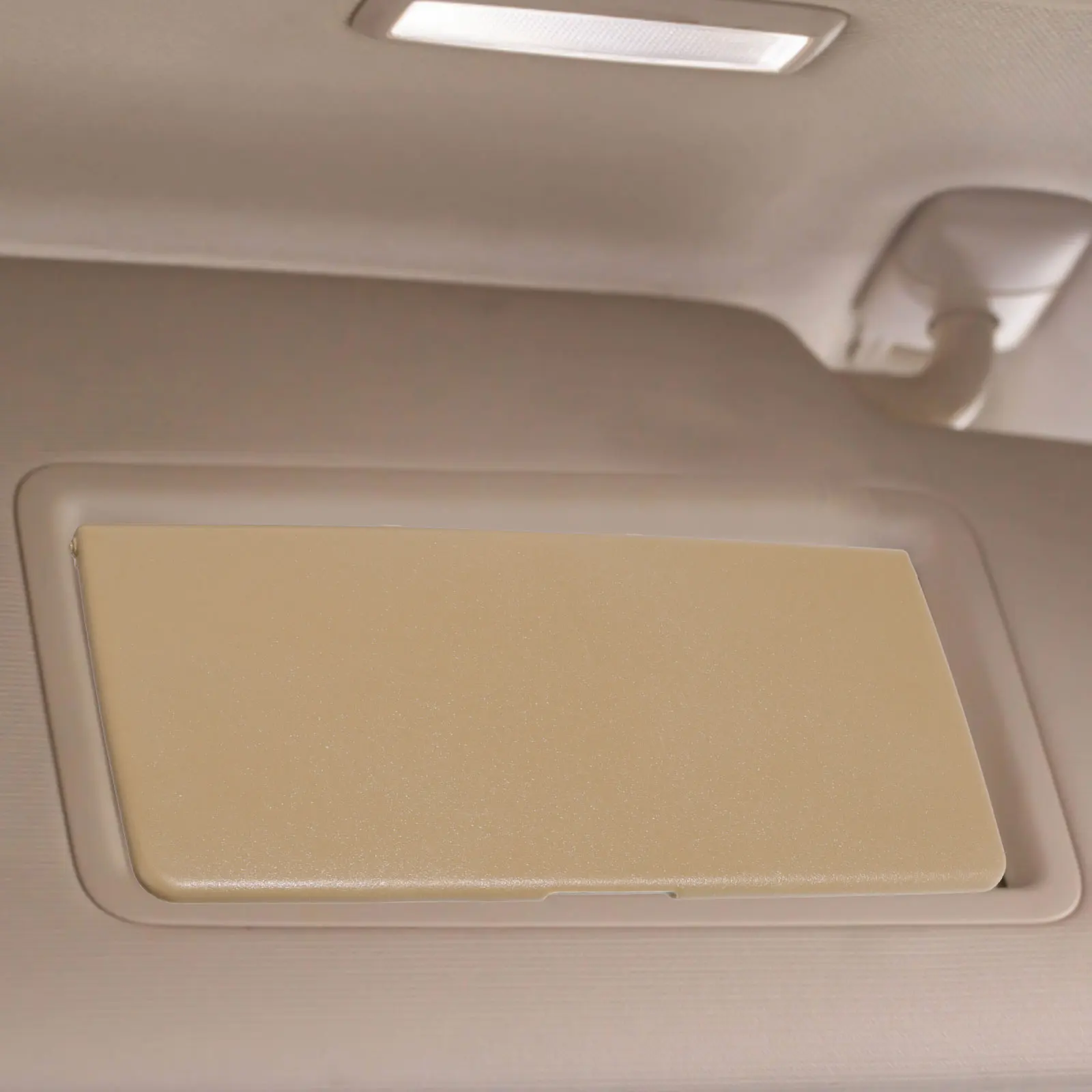 

Visor Mirror Cover Beige Makeup for Driver Vanity Inside Cars 07-11 Mirror Covers Truck Accessories Auto Decor