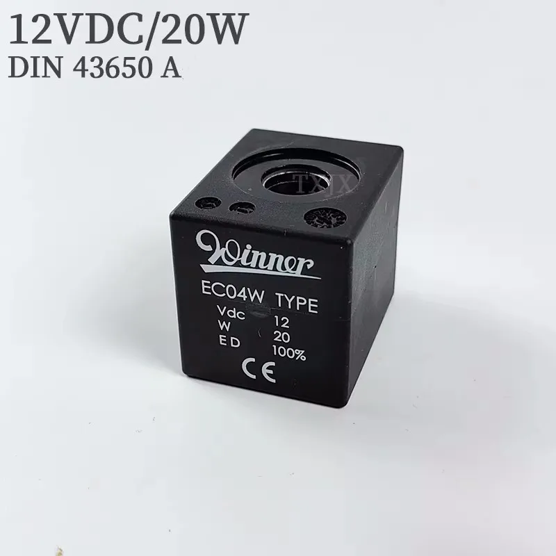 EC-04W Solenoid Valve Coil SANY Pump Truck Crane Air Cooled Motor Directional Valve DC12V/24V/26V/28V AC110V/220V