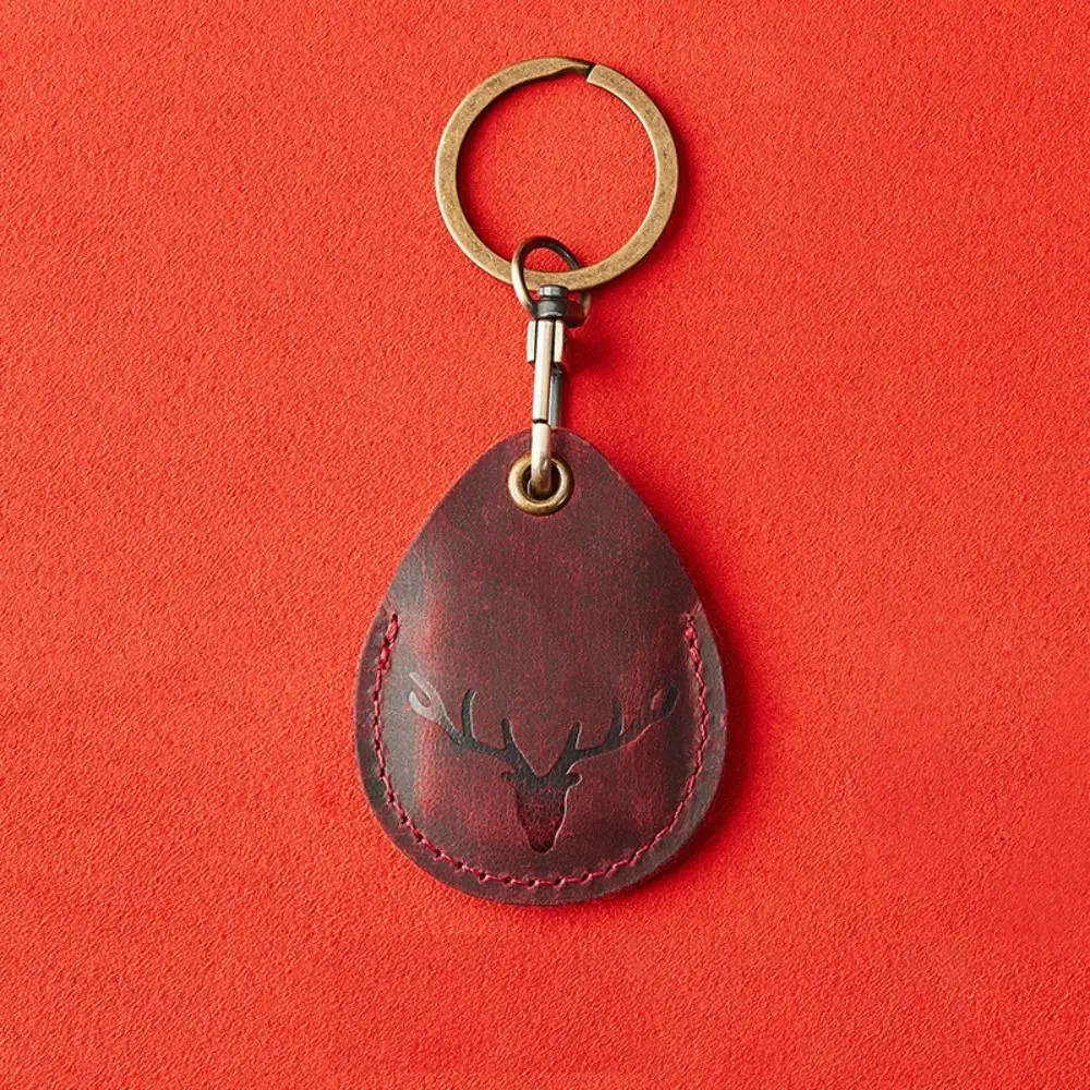 Кожаная идентификационная карта, держатель для карт с защитой от отпечатков пальцев, брелок, аксессуары для защиты от падения, сумка для карт доступа, универсальная