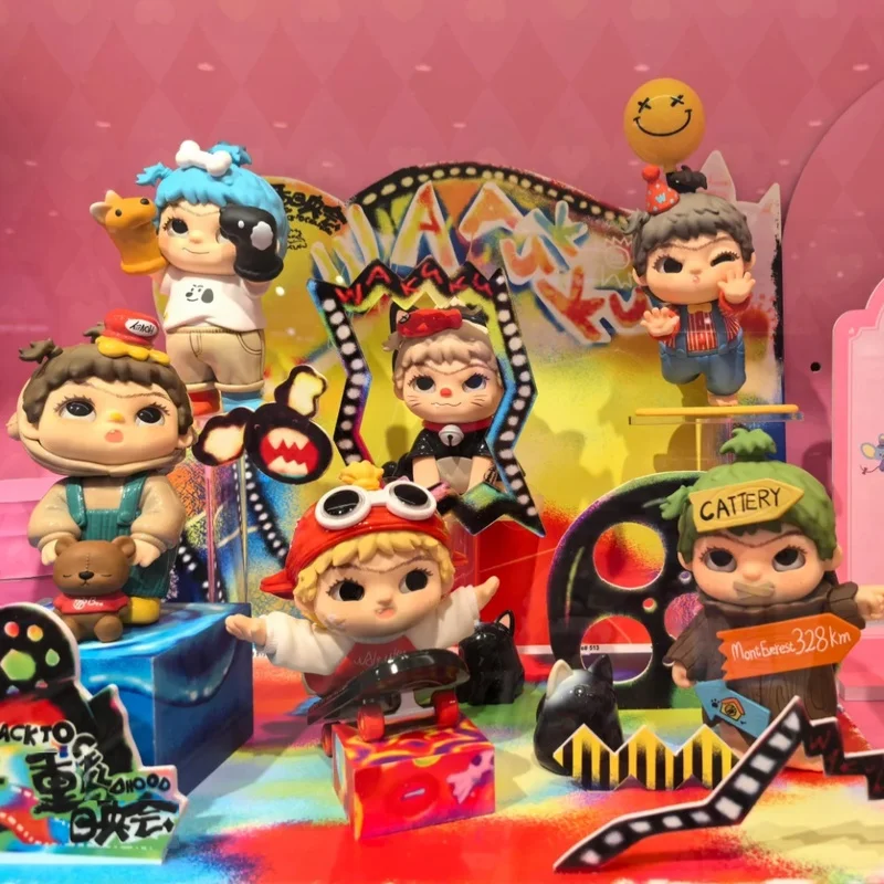 أصيلة WAKUKU العودة إلى الطفل مع WAAAA KKKUKU سلسلة الطفولة إعادة تشغيل صندوق أعمى دمى الموضة الحلي المصنوعة يدويا نجوم ث