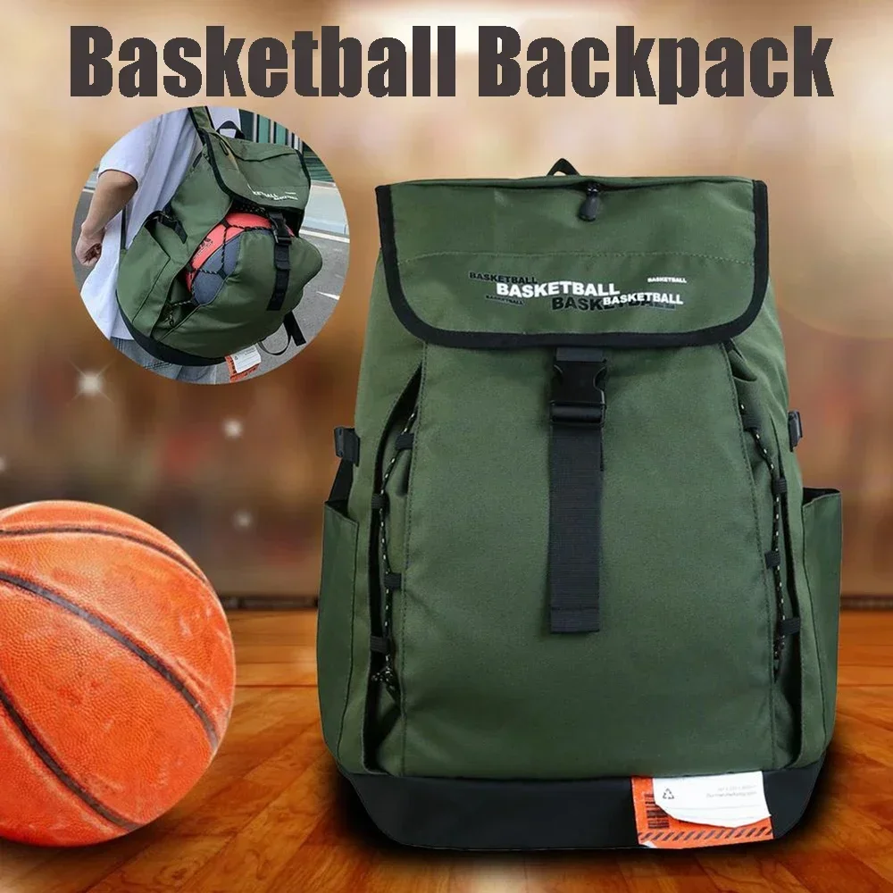 New Basketball Sports Backpack Man Sport Bag Large Capacity Gym Backpack Men\'s Gym Bag with Ball Shoe Compartment Basketball Bag