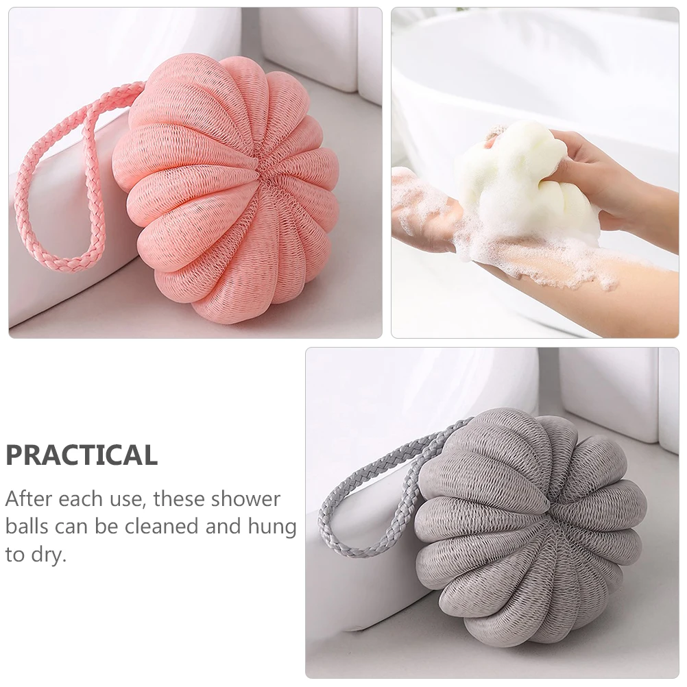 

4pcs Delicate Shower Gentle Massage Bathing Rubbing Deep Cleansing Practical Bath Balls Bathroom Supplies Elastic Exfoliating