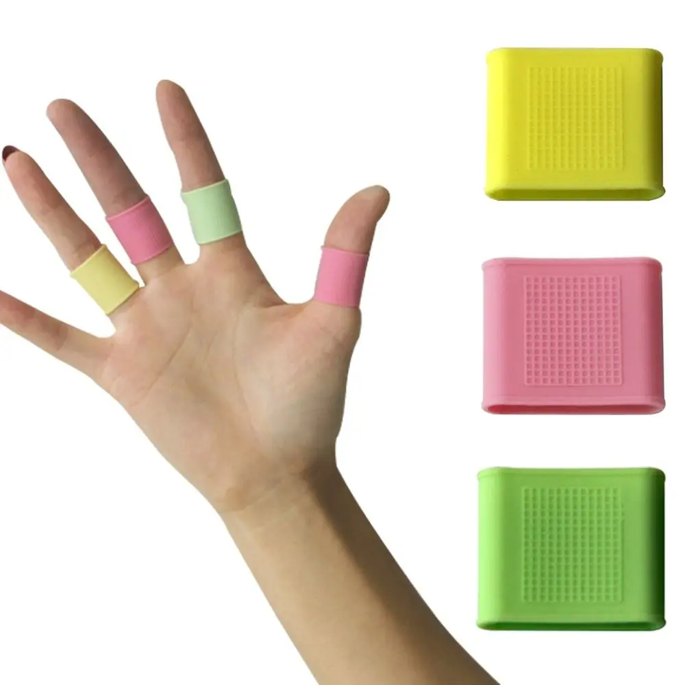 8PCS Wear-Resistant Tennis Basketball Baseball Hand Protector Support Sports Finger Band Golf Finger Sleeves Silicone
