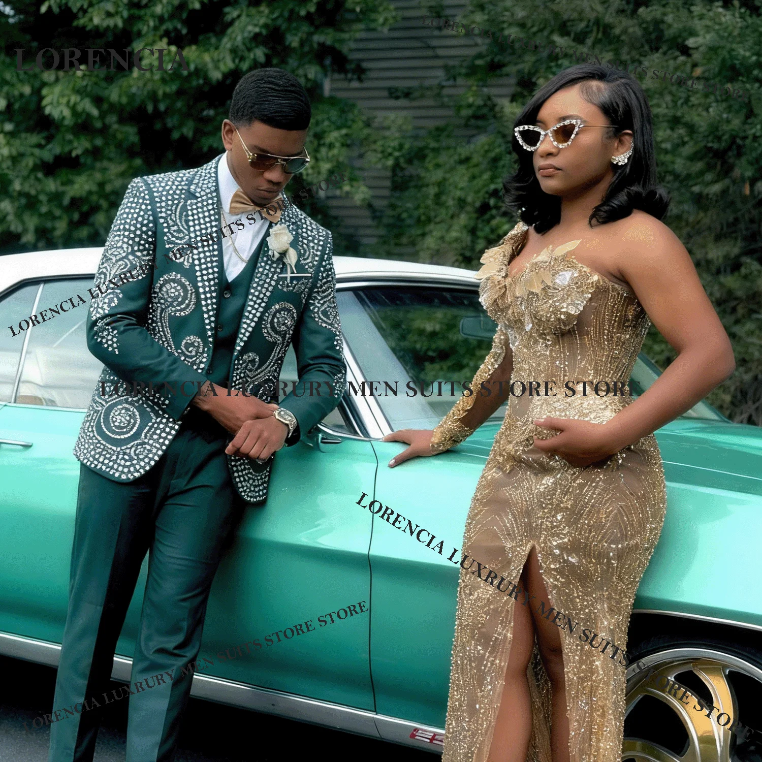 

Мужские костюмы по индивидуальному заказу, свадебные однобортные костюмы с кристаллами, шаль с лацканами, ropa hombre, комплекты из 2 предметов, пиджаки для жениха, жаккардовый вечерний смокинг