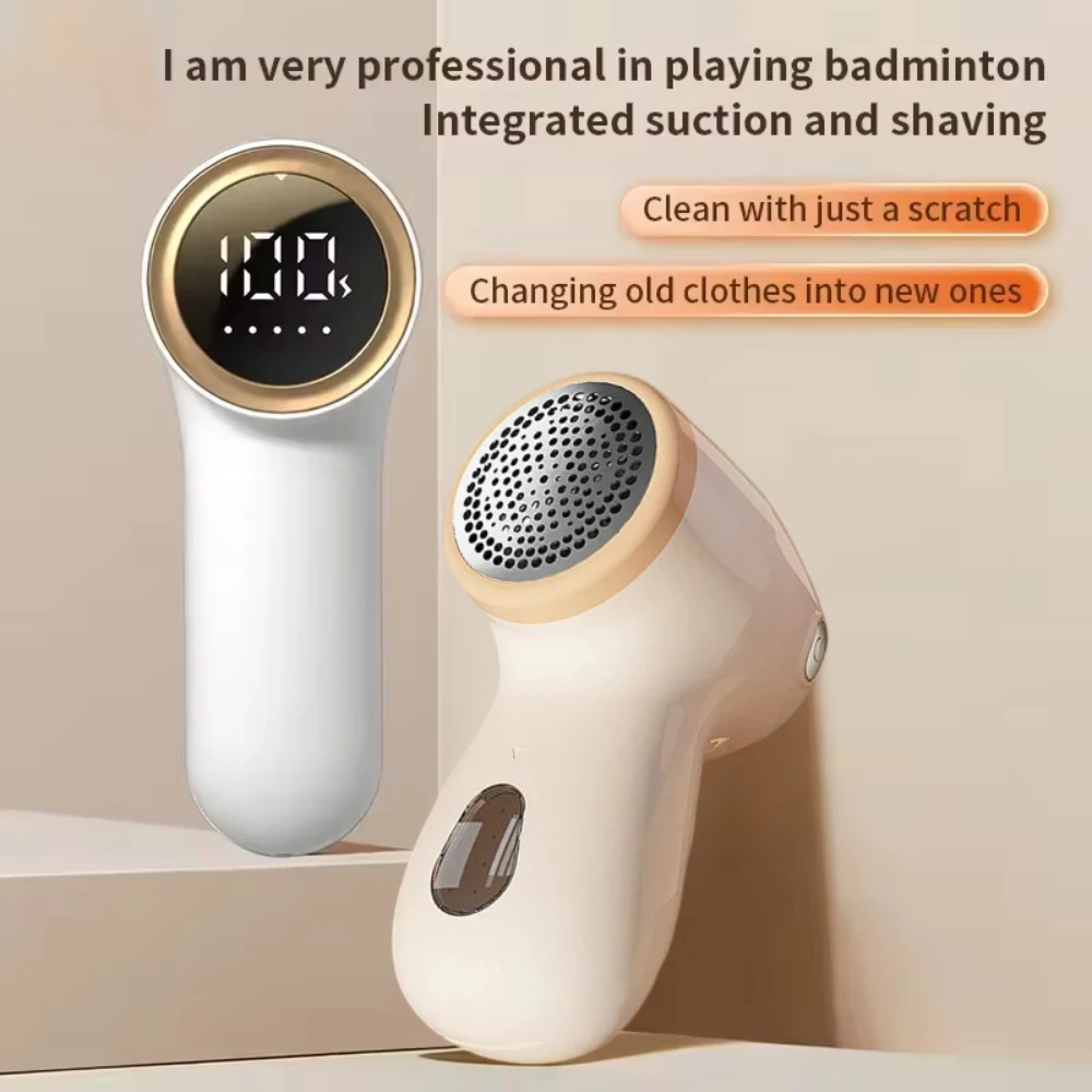 USB Rechargeable Electric Lint Remover Intelligent Digital Display Hairball Trimmer Portable Clothes Shaver 3 Gear Razor