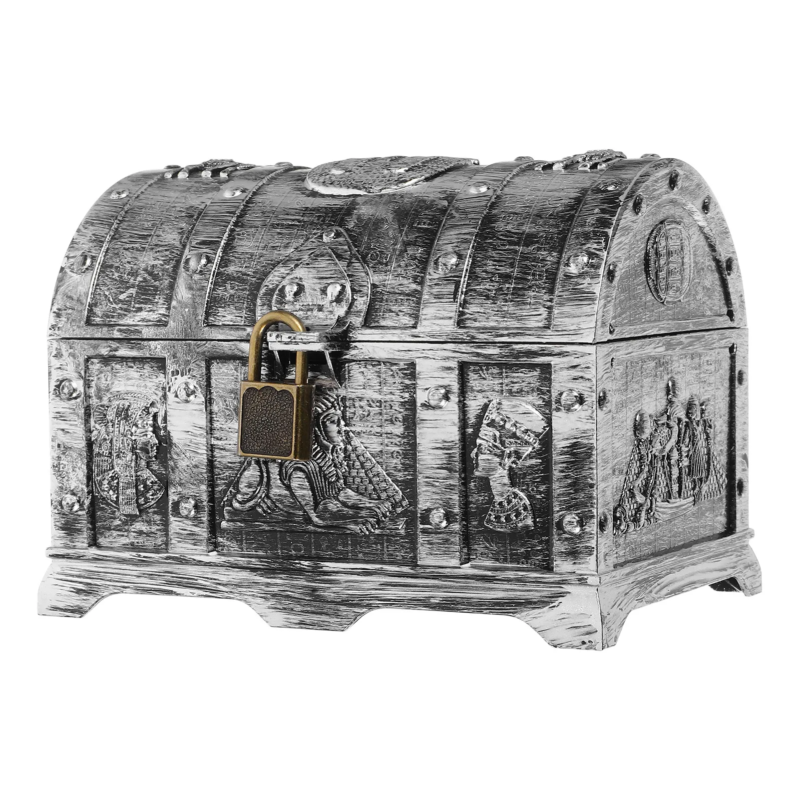 Mini Pirate Storage Boxes Treasure Chest Pouch Jewelry Keepsake Case Halloween Candy Party Favors Accessories for Decor