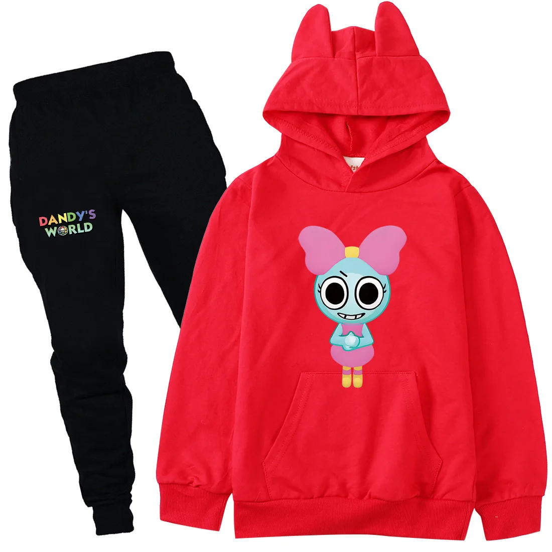 

New Dandy's World Clothes Kids Horror Game Dandy World Hoodie Set Baby Girl Clothes Youth Boys Hoody Sweatshirts Pants 2pcs Sets