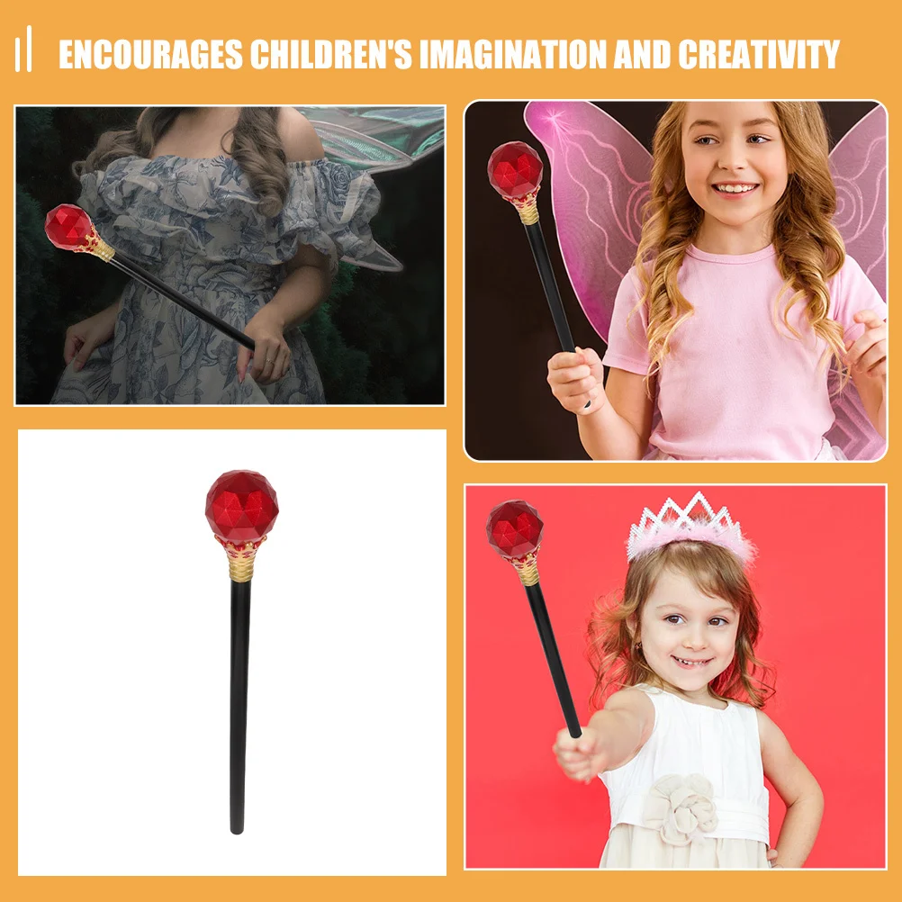 Różdżki na przyjęcia dla dzieci, różdżka królowej, elegancka plastikowa różdżka na Halloween, rekwizyt do cosplayu, dekoracyjna laska dla dzieci.