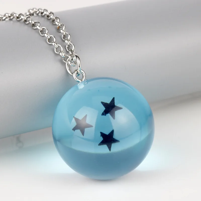 Anime Dragon Ball Z Necklaces Son Goku Shenron Dragonball Crystal Ball Pendants Cosplay Accessories Action Figure Kids Toys Gift view 4