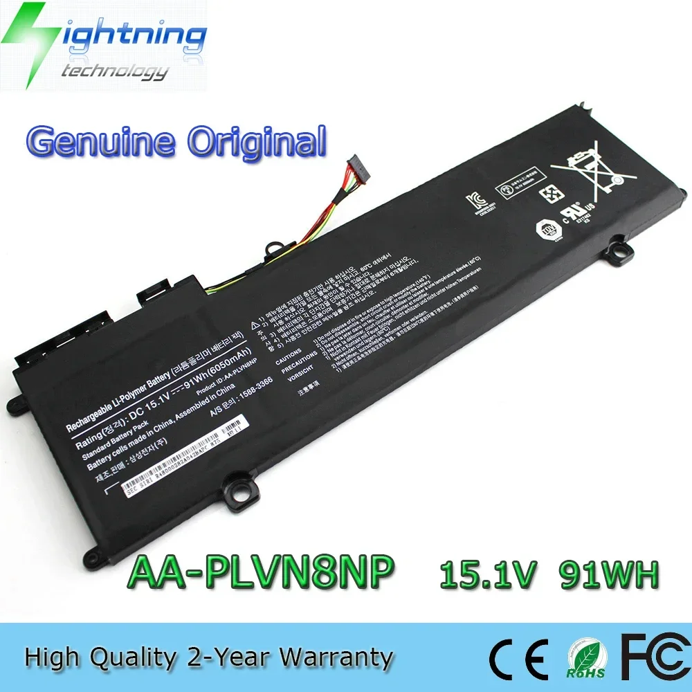 

Genuine Original AA-PLVN8NP 15.1V 91Wh Laptop Battery for Samsung ATIV Book 8 NP770Z5E NP780Z5E 870Z5G 880Z5E etc