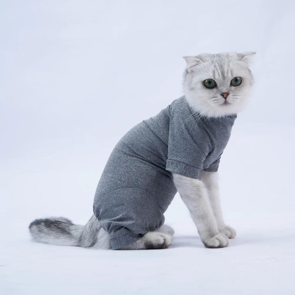 Pet Cat Surgery Recovery Suit for Surgical Abdominal Wounds Home Pet Clothing Cats After Surgery Pajama Suit Cat Accessory