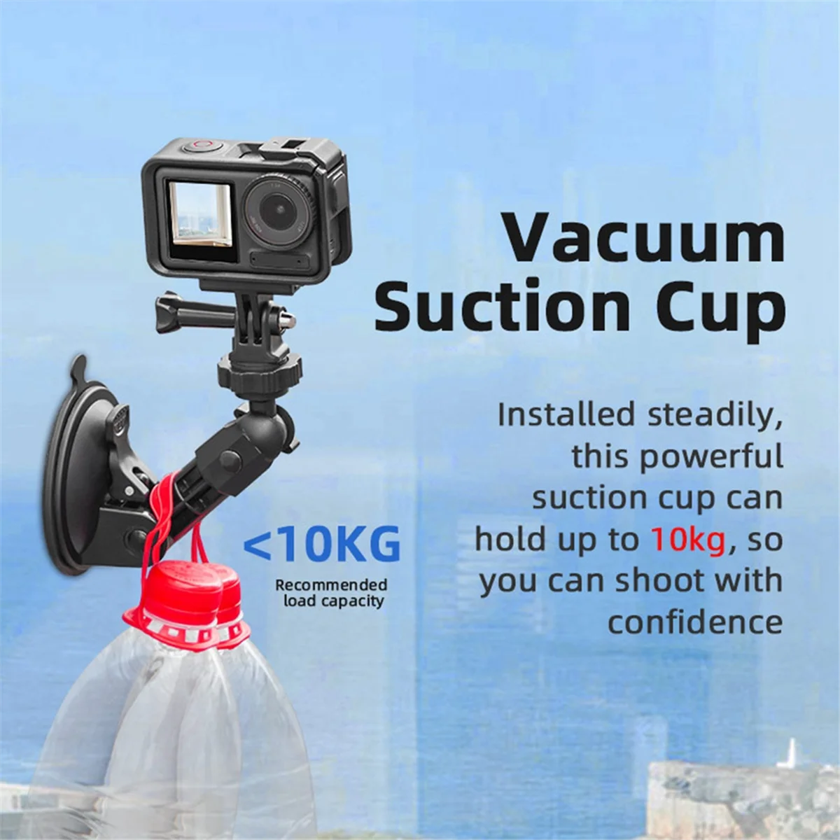 Sports Camera Suction Cup Adjustable Mount for POCKET Series/ACTION Series/INSTA 360 Series Sports Cameras