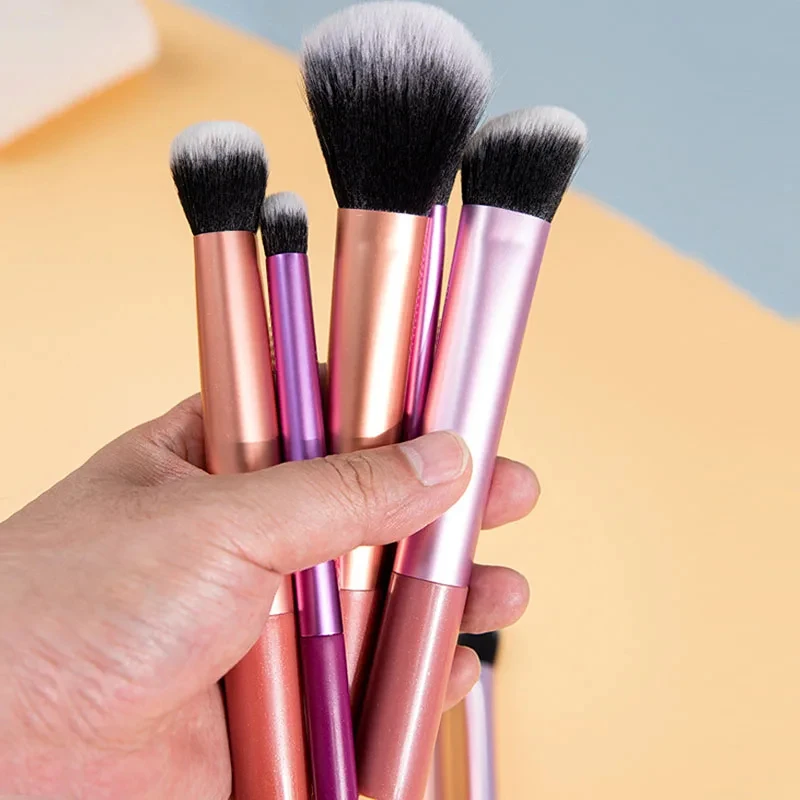 8PCS Makeup Brushes Set For Cosmetic Foundation Powder Blush Eyeshadow Kabuki Blending Real Techniques Make Up Brush Beauty Tool