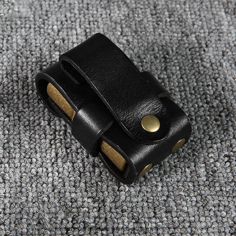 Hand Sewn Leather Portable Lighter Storage Box For Zippo Zorro Lighter