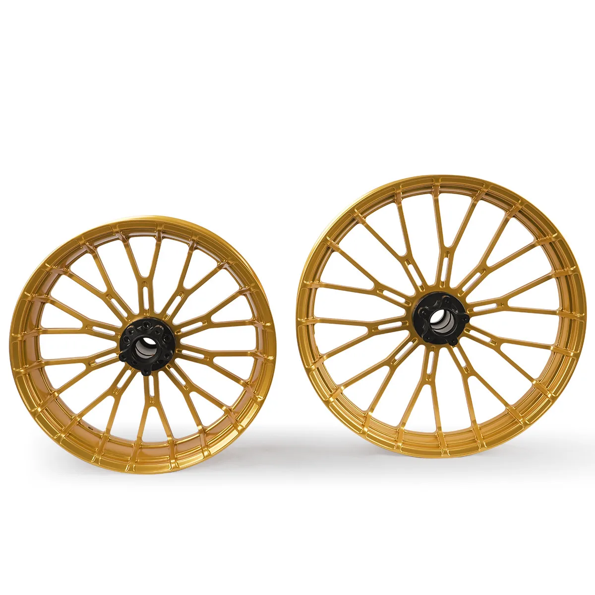 For Harley 14-later Ultra Classic Ultra Limited Alloy Motorcycle Wheels Gold Aluminum Front Rear Rim Motorcycle AccessoriesZhang