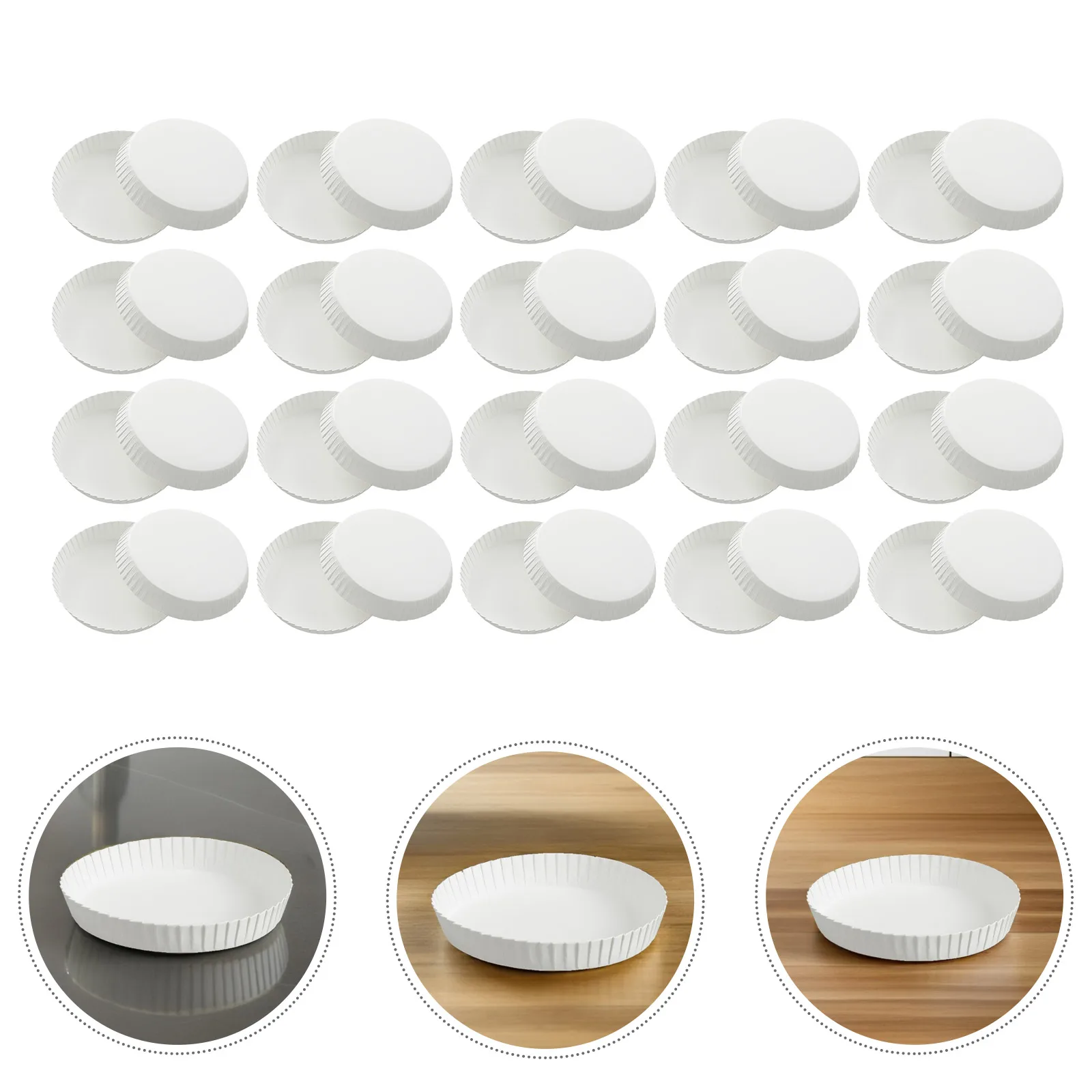 

150pcs Paper Cup Lids White Disposable Covers for Coffee Drink Travel Stackable Eco Friendly Dustproof Protective