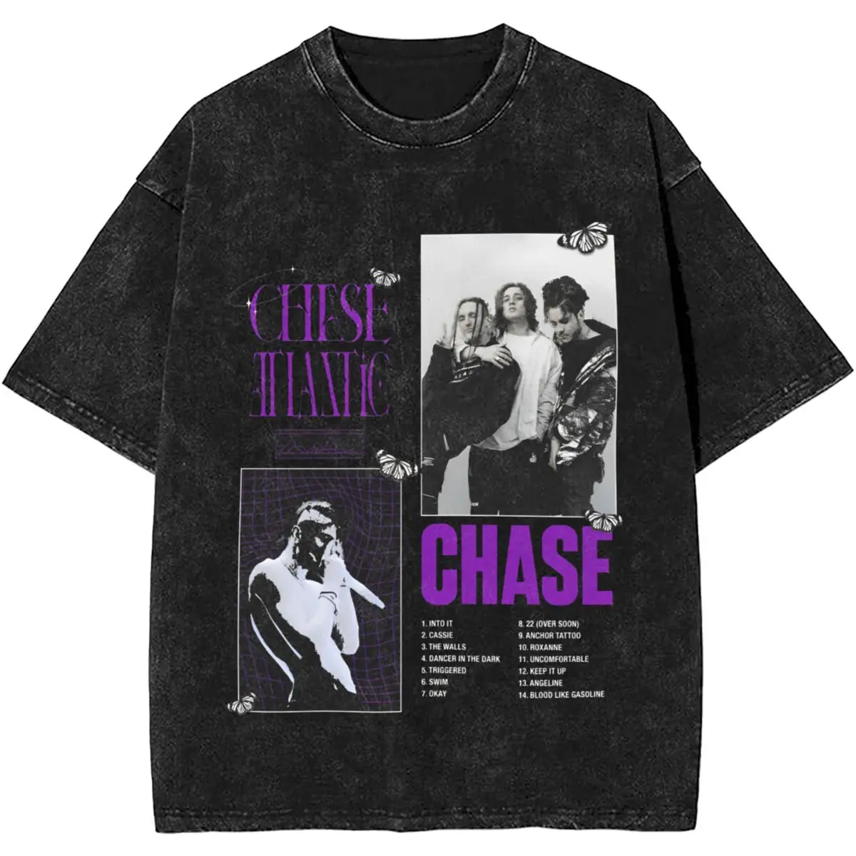 Men's Chase Atlantic T Shirts band Clothing Summer Vintage Short Sleeve T Shirt O Neck Popular Casual Tee Shirt Cheap