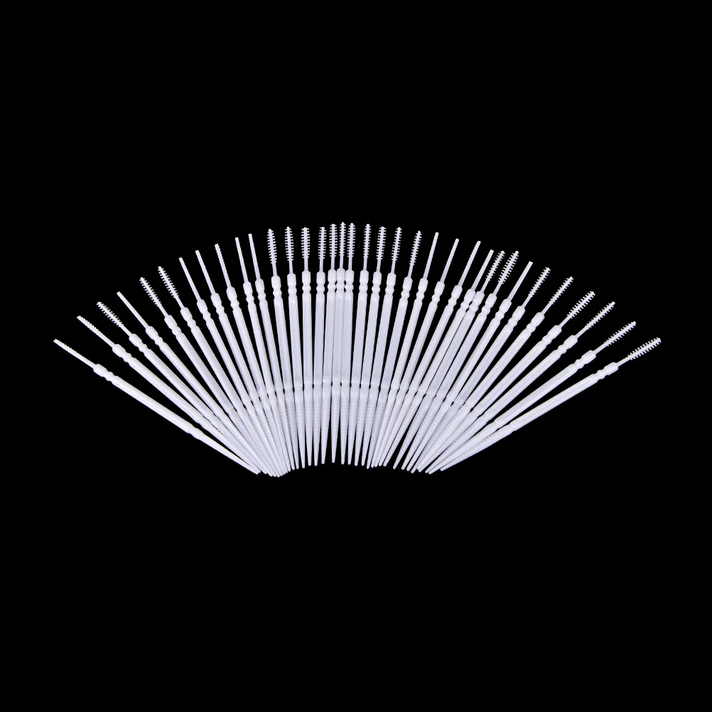 1100 Sticks/box Pale toothpicks 2-way Interdental toothbrush Pick Plastic Dental Picks Mouth hygiene 6.5 Cm Toothbrushes