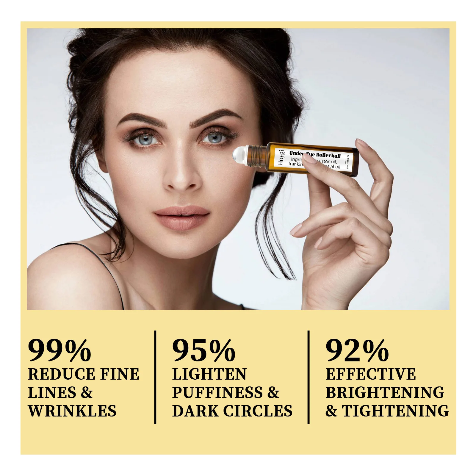 

Under Eye Rolllerball Reduce Dark Circle Fade Fine Line Increase Skin Elasitcity Firming Remove Eye Bag Anti Puffiness Eye Serum