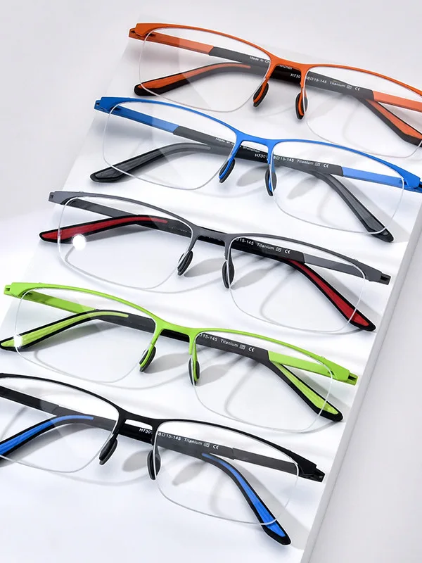 new-pure-titanium-eyeglass-frame-with-silicone-leg-anti-slip-square-semi-framed-glasses-holder-ex-personalized-myopia-ip
