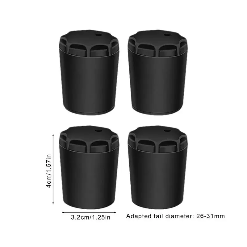 Durable Fishing Rod End Cap Protector 4PCS Silicone Fishing Stick Anti-Slip Gadgets Protection End Fishing Rod Covers Protector